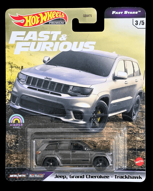 Premium Hot Wheels Jeep Grand Cherokee Trackhawk - Fast Stars - F&F (Imported) - Kinder Logs