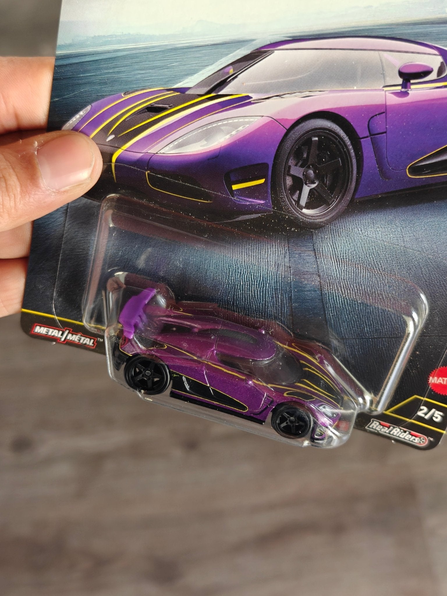 Premium Hot Wheels Koenigsegg Agera R - Purple - Timeless Icons (Imported) - Kinder Logs