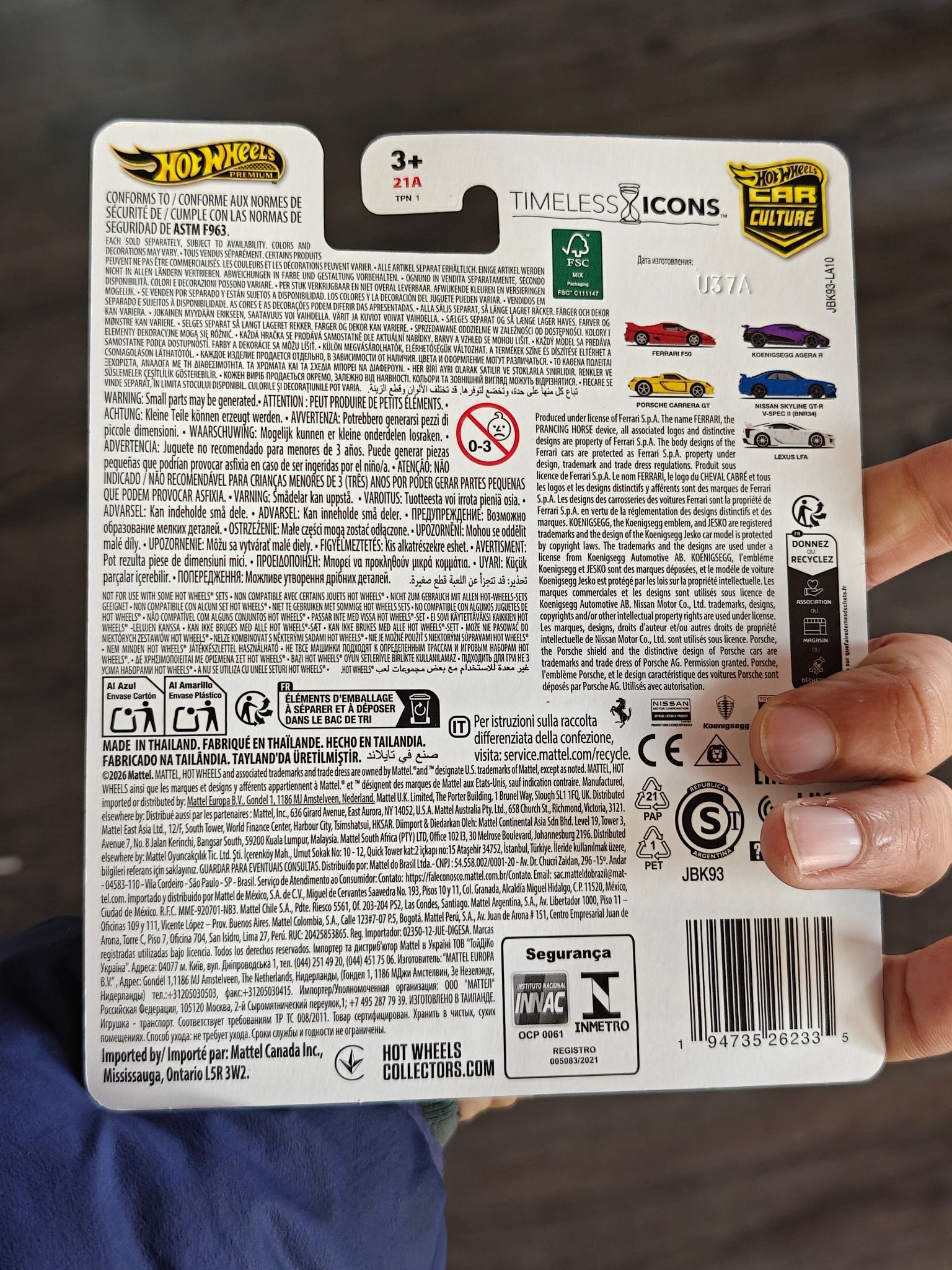 Premium Hot Wheels Koenigsegg Agera R - Purple - Timeless Icons (Imported) - Kinder Logs