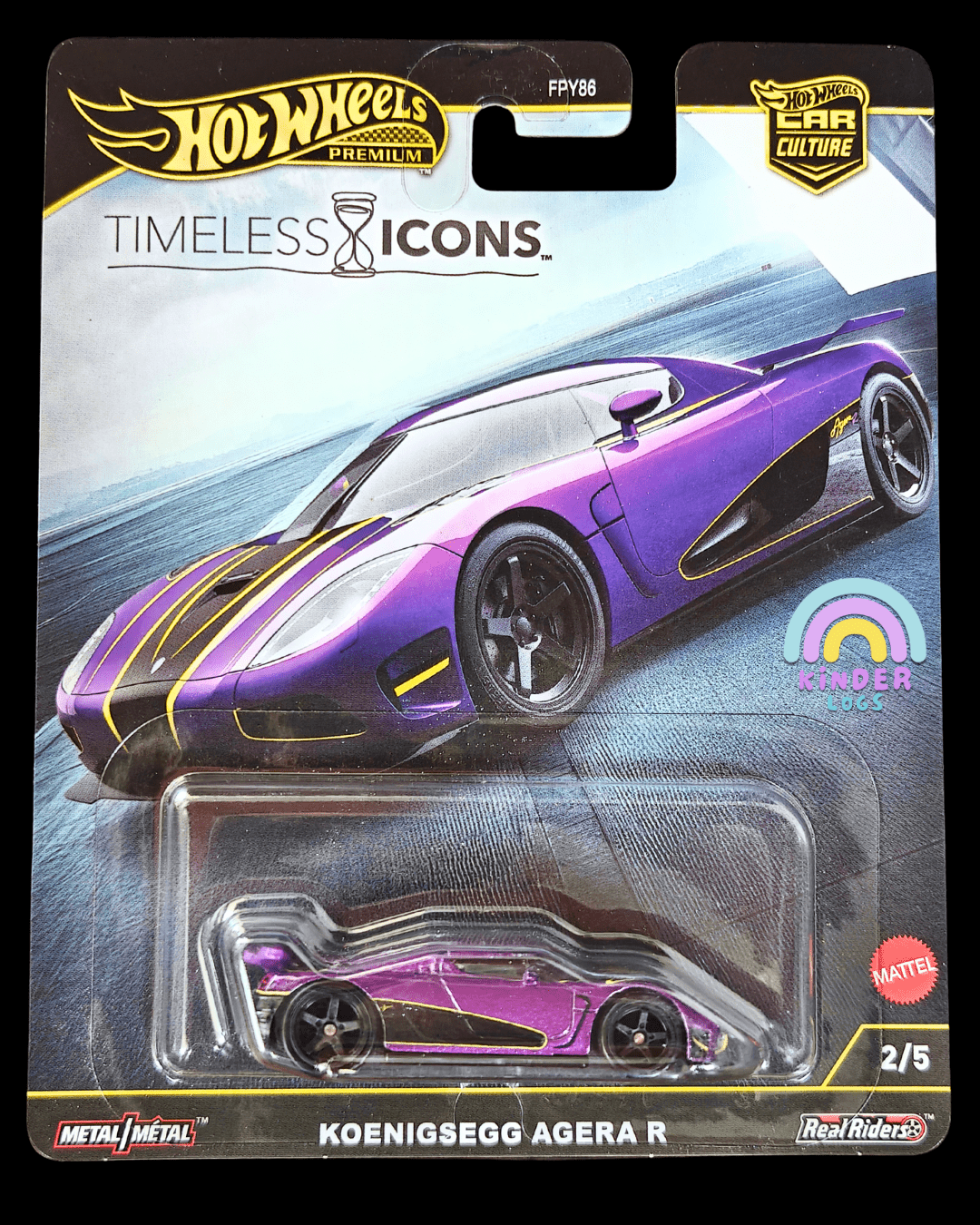 Premium Hot Wheels Koenigsegg Agera R - Purple - Timeless Icons (Imported) - Kinder Logs