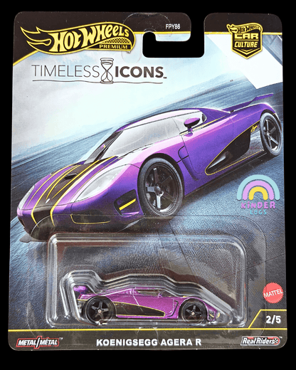 Premium Hot Wheels Koenigsegg Agera R - Purple - Timeless Icons (Imported) - Kinder Logs