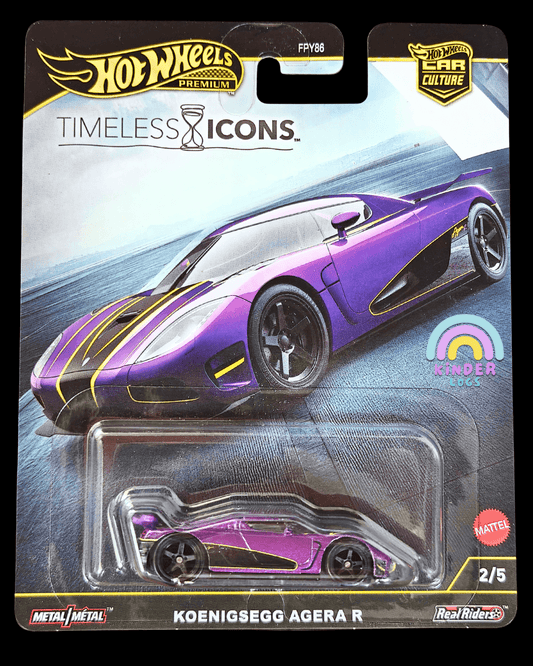 Premium Hot Wheels Koenigsegg Agera R - Purple - Timeless Icons (Imported) - Kinder Logs