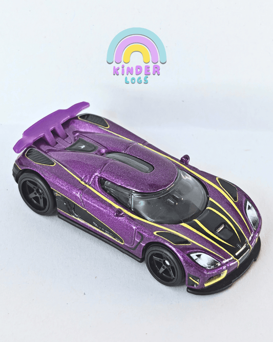 Premium Hot Wheels Koenigsegg Agera R - Purple (Uncarded - New) - Kinder Logs