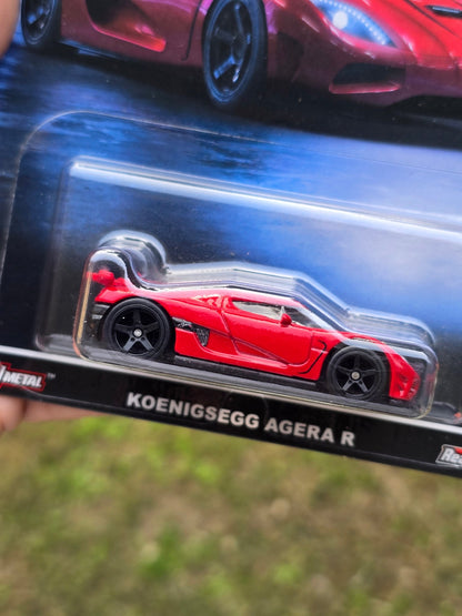 Premium Hot Wheels Koenigsegg Agera R - Red (Exotic Envy) - Kinder Logs