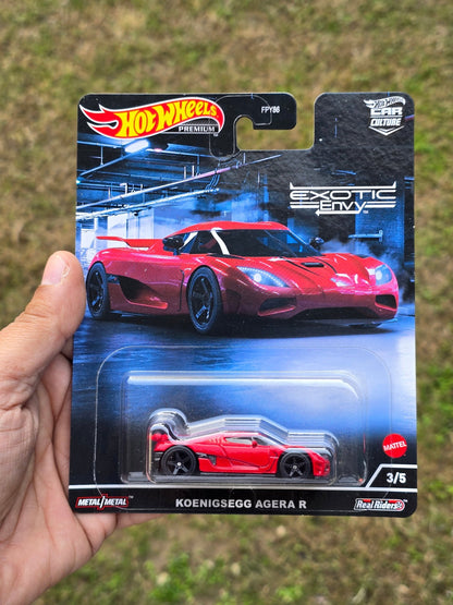 Premium Hot Wheels Koenigsegg Agera R - Red (Exotic Envy) - Kinder Logs