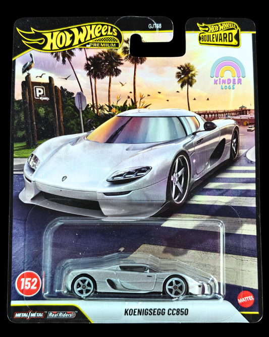 Premium Hot Wheels Koenigsegg CC850 - Boulevard 152 (Imported) - Kinder Logs