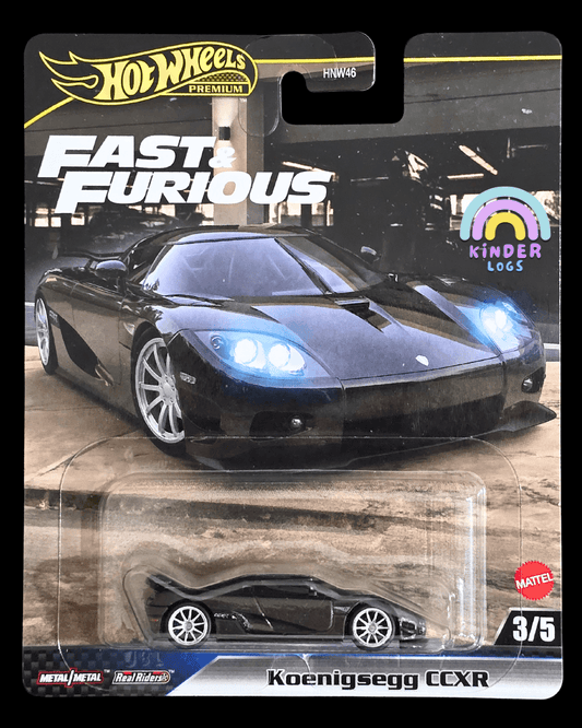 Premium Hot Wheels Koenigsegg CCXR - F&F - Fast Five - Kinder Logs
