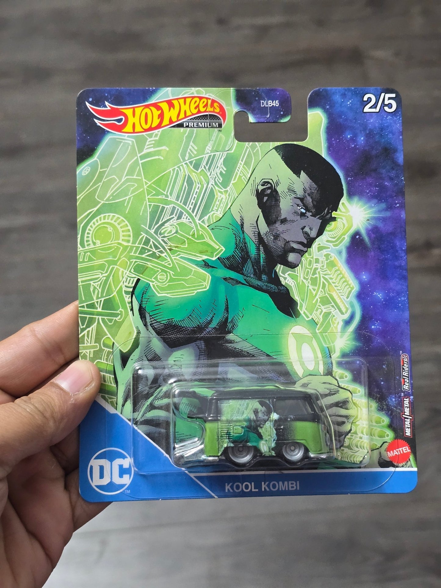 Premium Hot Wheels Kool Kombi - DC Green Lantern (Imported) - Kinder Logs