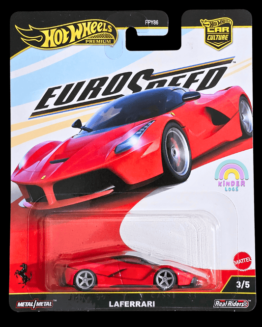 Premium Hot Wheels LaFerrari - Euro Speed (Imported) - Kinder Logs