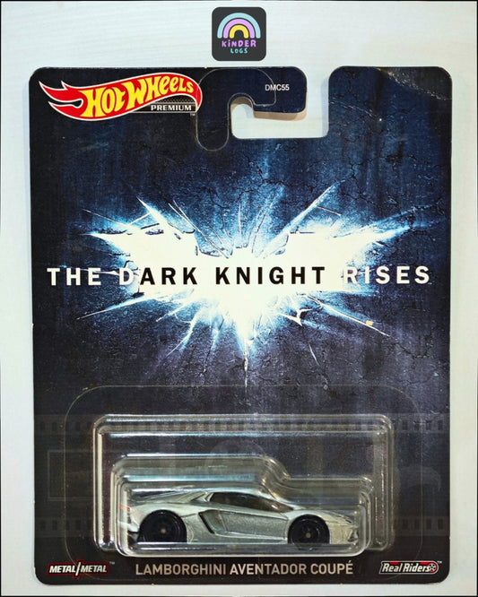 Premium Hot Wheels Lamborghini Aventador - Batman The Dark Knight Rises - Kinder Logs