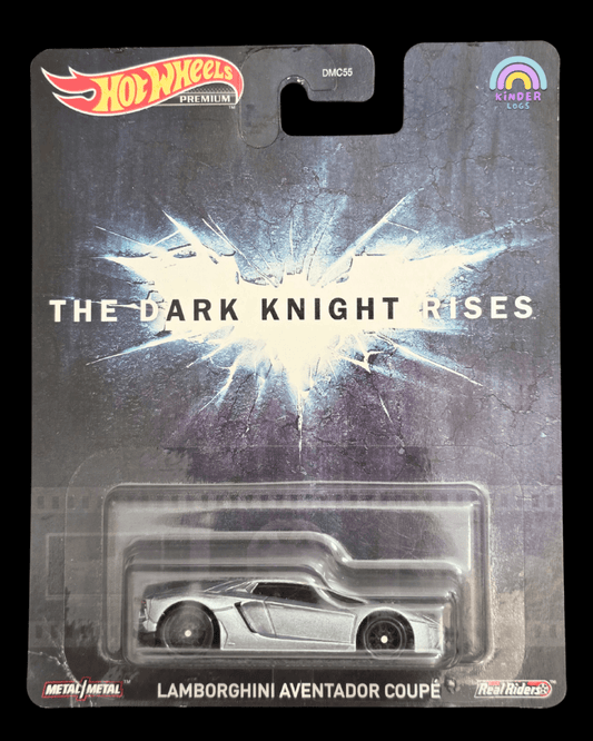 Premium Hot Wheels Lamborghini Aventador - Batman The Dark Knight Rises - Kinder Logs