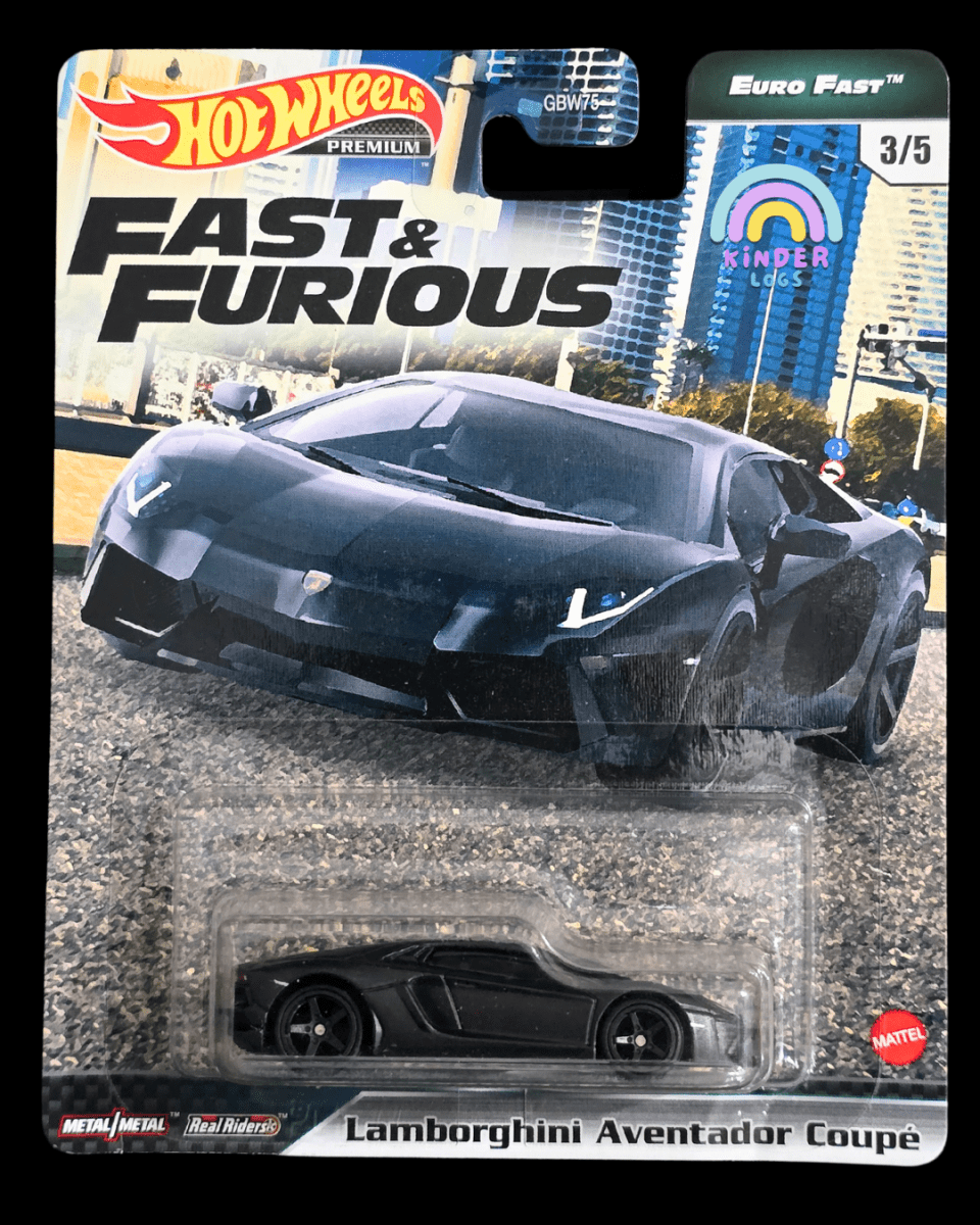 Premium Hot Wheels Lamborghini Aventador Coupe - Fast & Furious (Imported) - Kinder Logs