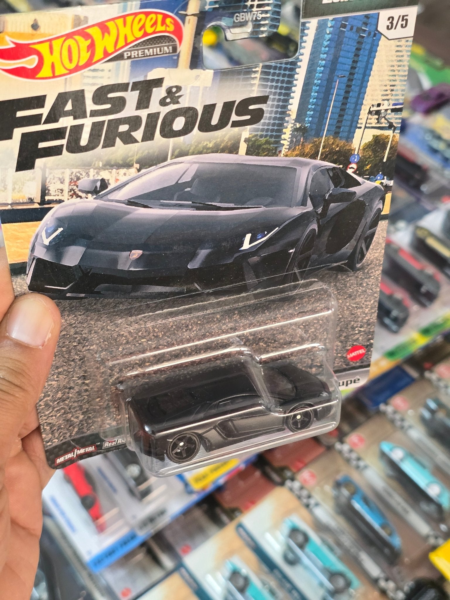 Premium Hot Wheels Lamborghini Aventador Coupe - Fast & Furious (Imported) - Kinder Logs
