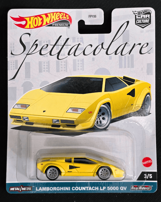 Premium Hot Wheels Lamborghini Countach LP 5000 QV Spettacolare - Kinder Logs