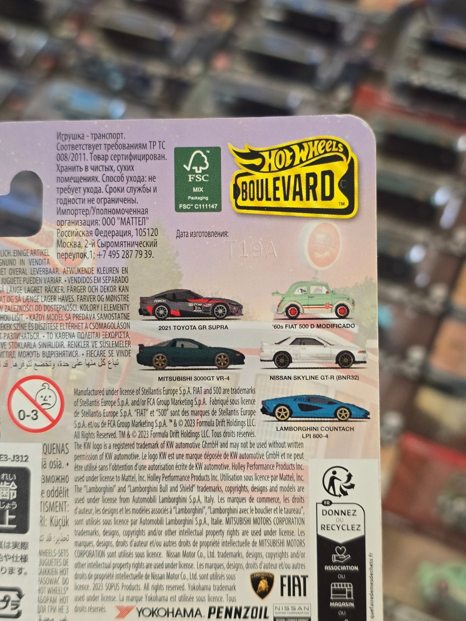 Premium Hot Wheels Lamborghini Countach LPI 800 - 4 - Blue (Imported) - Kinder Logs