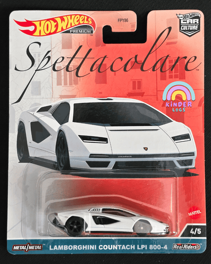 Premium Hot Wheels Lamborghini Countach LPI 800 - 4 Spettacolare - Kinder Logs