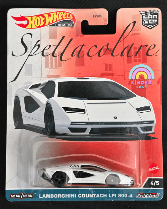 Premium Hot Wheels Lamborghini Countach LPI 800 - 4 Spettacolare - Kinder Logs