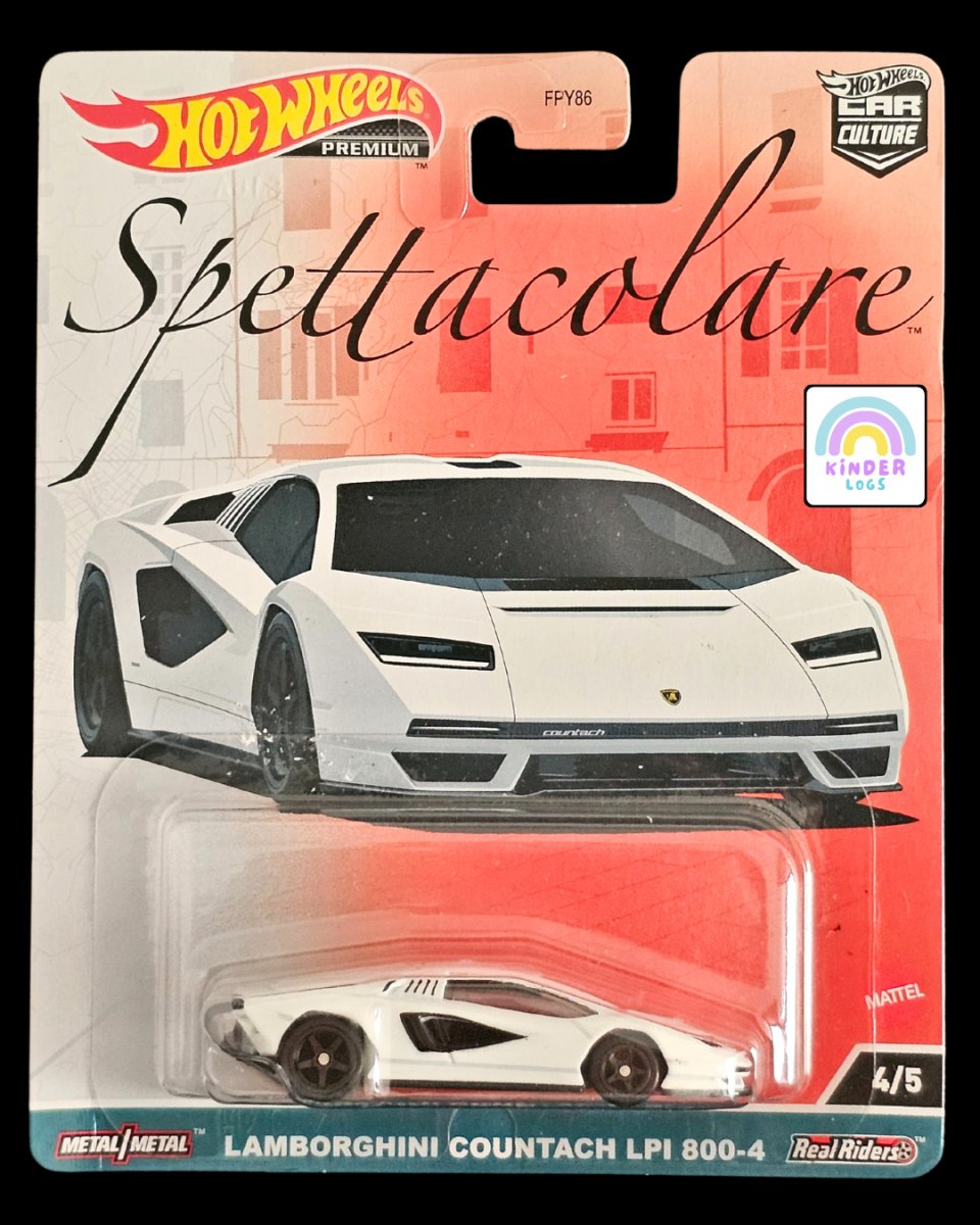 Premium Hot Wheels Lamborghini Countach LPI 800 - 4 Spettacolare - Kinder Logs