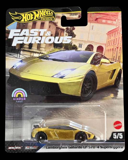 Premium Hot Wheels Lamborghini Gallardo LP 570 - 4 Superleggera - Fast & Furious (Imported) - Kinder Logs
