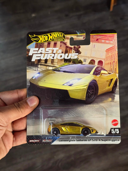 Premium Hot Wheels Lamborghini Gallardo LP 570 - 4 Superleggera - Fast & Furious (Imported) - Kinder Logs