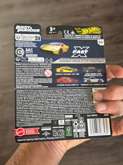 Premium Hot Wheels Lamborghini Gallardo LP 570 - 4 Superleggera - Fast & Furious (Imported) - Kinder Logs