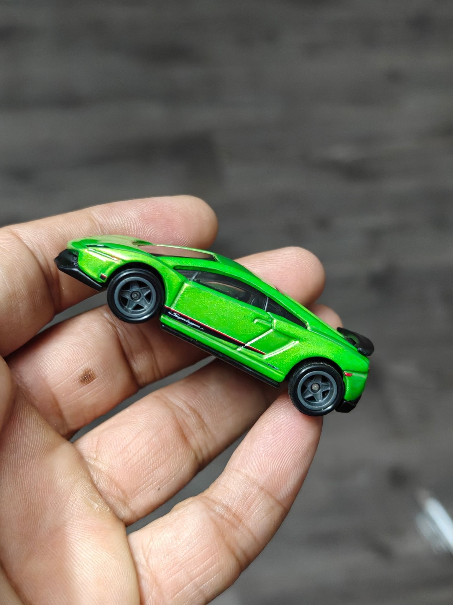 Premium Hot Wheels Lamborghini Gallardo LP 570 - 4 Superleggera - Green (Uncarded - New) - Kinder Logs