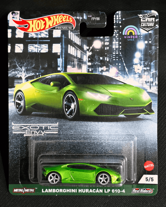 Premium Hot Wheels Lamborghini Huracan LP 610 - 4 (Imported) - Kinder Logs