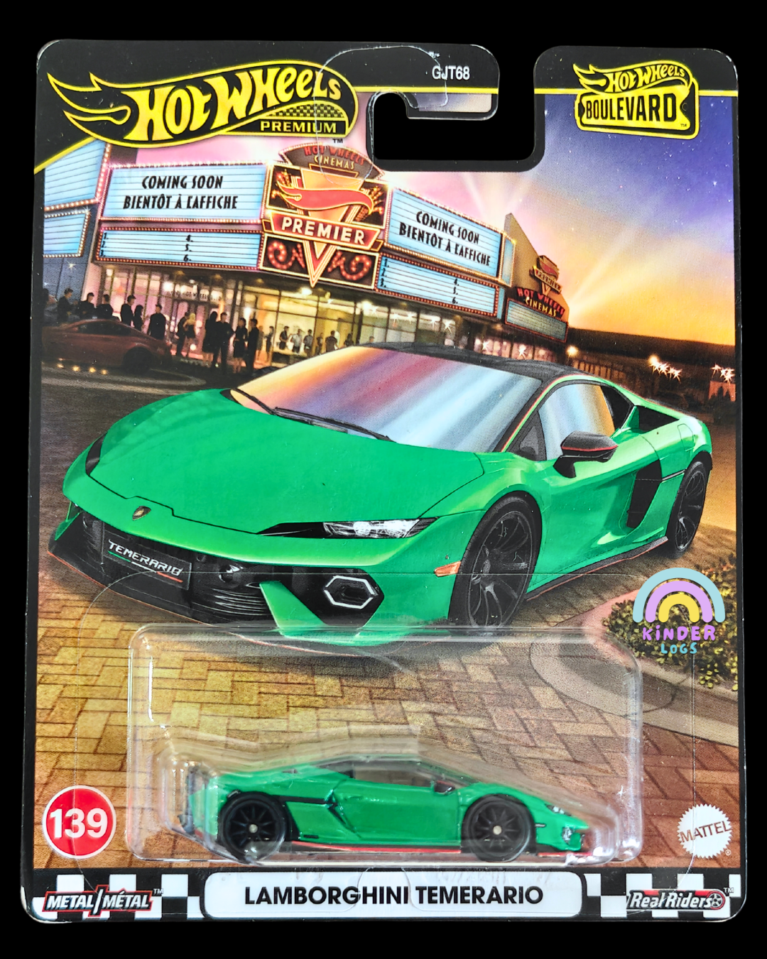 Premium Hot Wheels Lamborghini Temerario - Boulevard 139 (Imported) - Kinder Logs