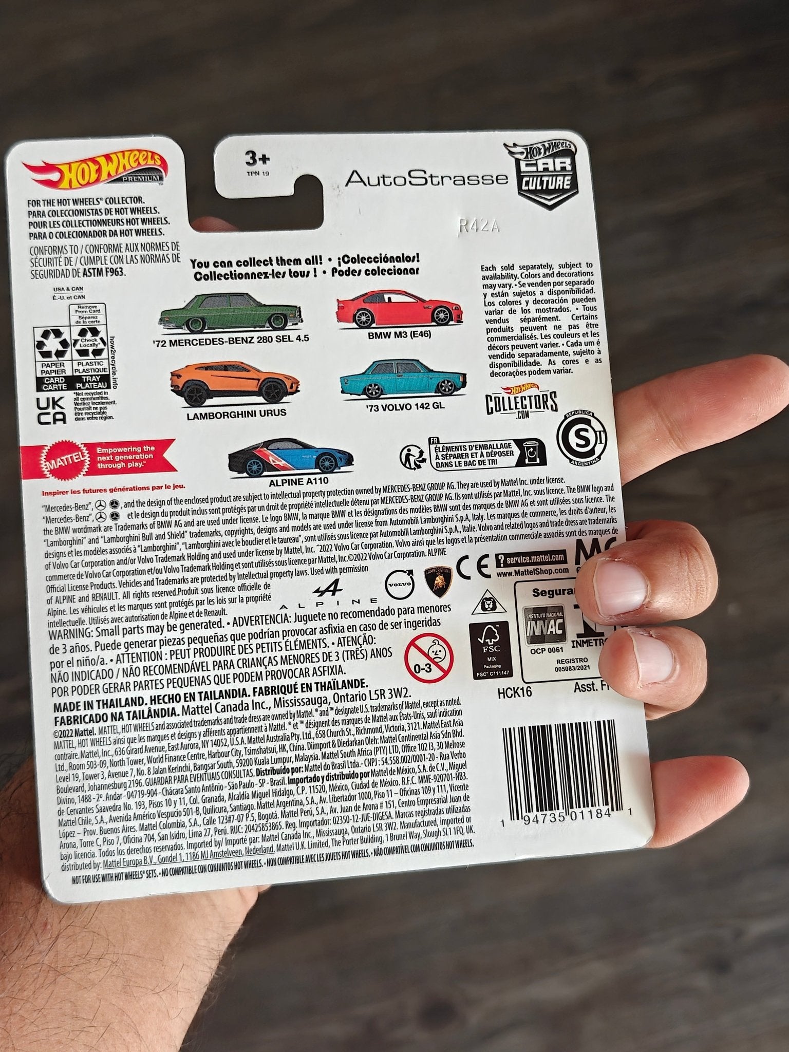 Premium Hot Wheels Lamborghini URUS - Auto Strasse (Imported) - Kinder Logs