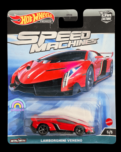 Premium Hot Wheels Lamborghini Veneno - Speed Machines (Imported) - Kinder Logs