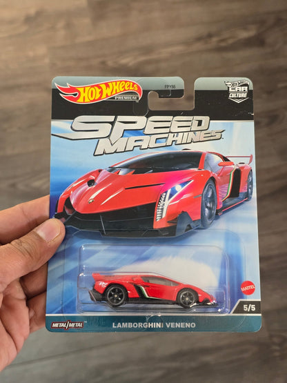 Premium Hot Wheels Lamborghini Veneno - Speed Machines (Imported) - Kinder Logs