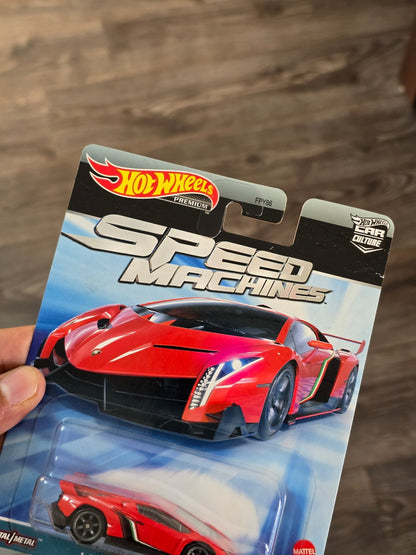 Premium Hot Wheels Lamborghini Veneno - Speed Machines (Imported) - Kinder Logs
