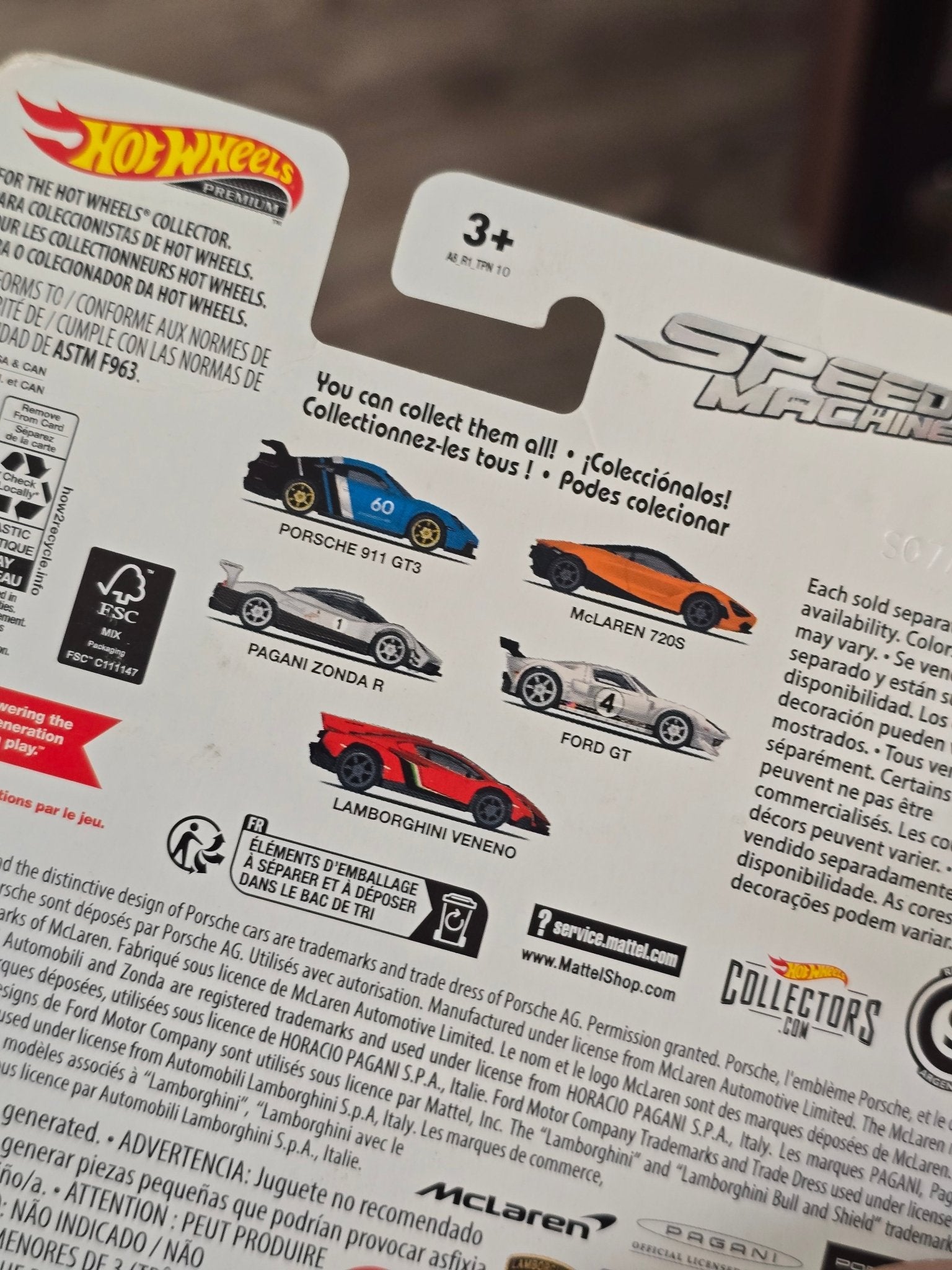 Premium Hot Wheels Lamborghini Veneno - Speed Machines (Imported) - Kinder Logs