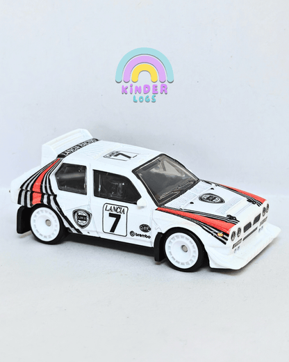 Premium Hot Wheels Lancia Delta S4 - White (Uncarded - New) - Kinder Logs