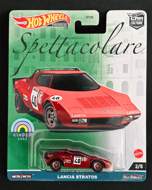 Premium Hot Wheels Lancia Stratos Spettacolare - Kinder Logs