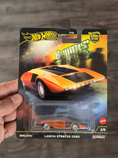 Premium Hot Wheels Lancia Stratos Zero - Hammer Drop (Imported) - Kinder Logs