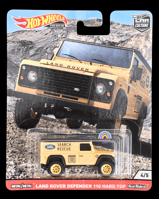 Premium Hot Wheels Land Rover Defender 110 Hard Top (Imported) - Kinder Logs