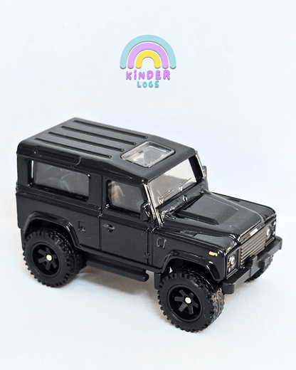 Premium Hot Wheels Land Rover Defender 90 - Black (Uncarded - New) - Kinder Logs