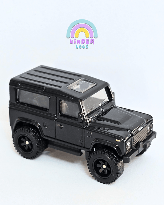 Premium Hot Wheels Land Rover Defender 90 - Black (Uncarded - New) - Kinder Logs