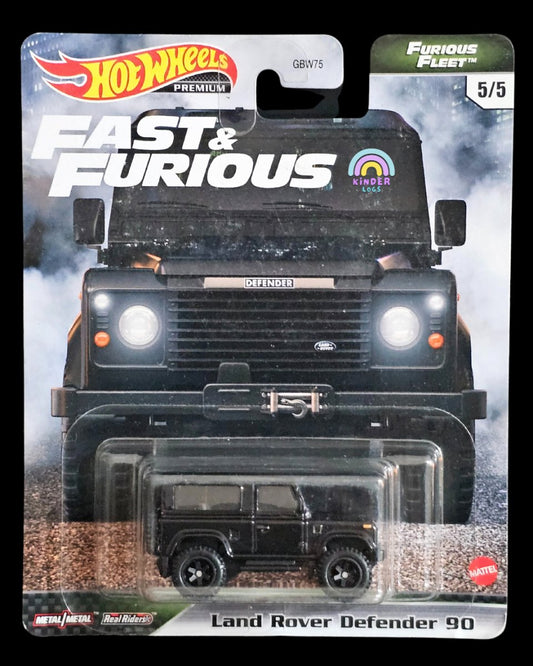 Premium Hot Wheels Land Rover Defender 90 - Fast & Furious - Kinder Logs