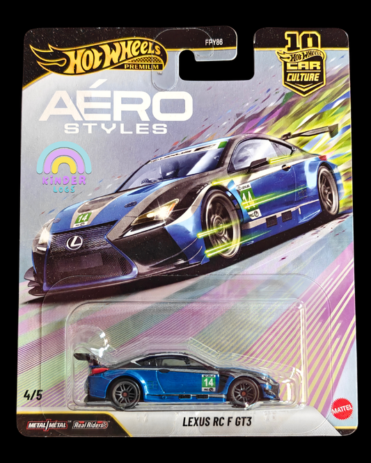 Premium Hot Wheels Lexus RC F GT3 - Aero Styles (Imported) - Kinder Logs