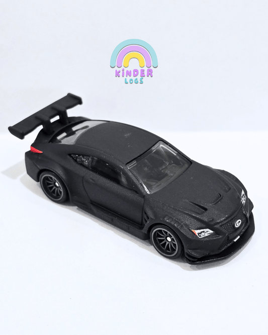 Premium Hot Wheels Lexus RC F GT3 - Matte Black (Uncarded) - Kinder Logs