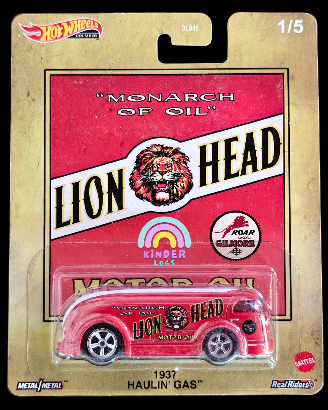 Premium Hot Wheels 'Lion Head' 1937 Haulin' Gas (Imported) - Kinder Logs