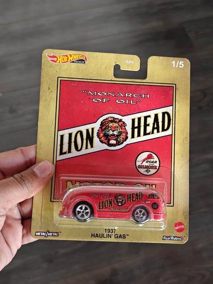 Premium Hot Wheels 'Lion Head' 1937 Haulin' Gas (Imported) - Kinder Logs