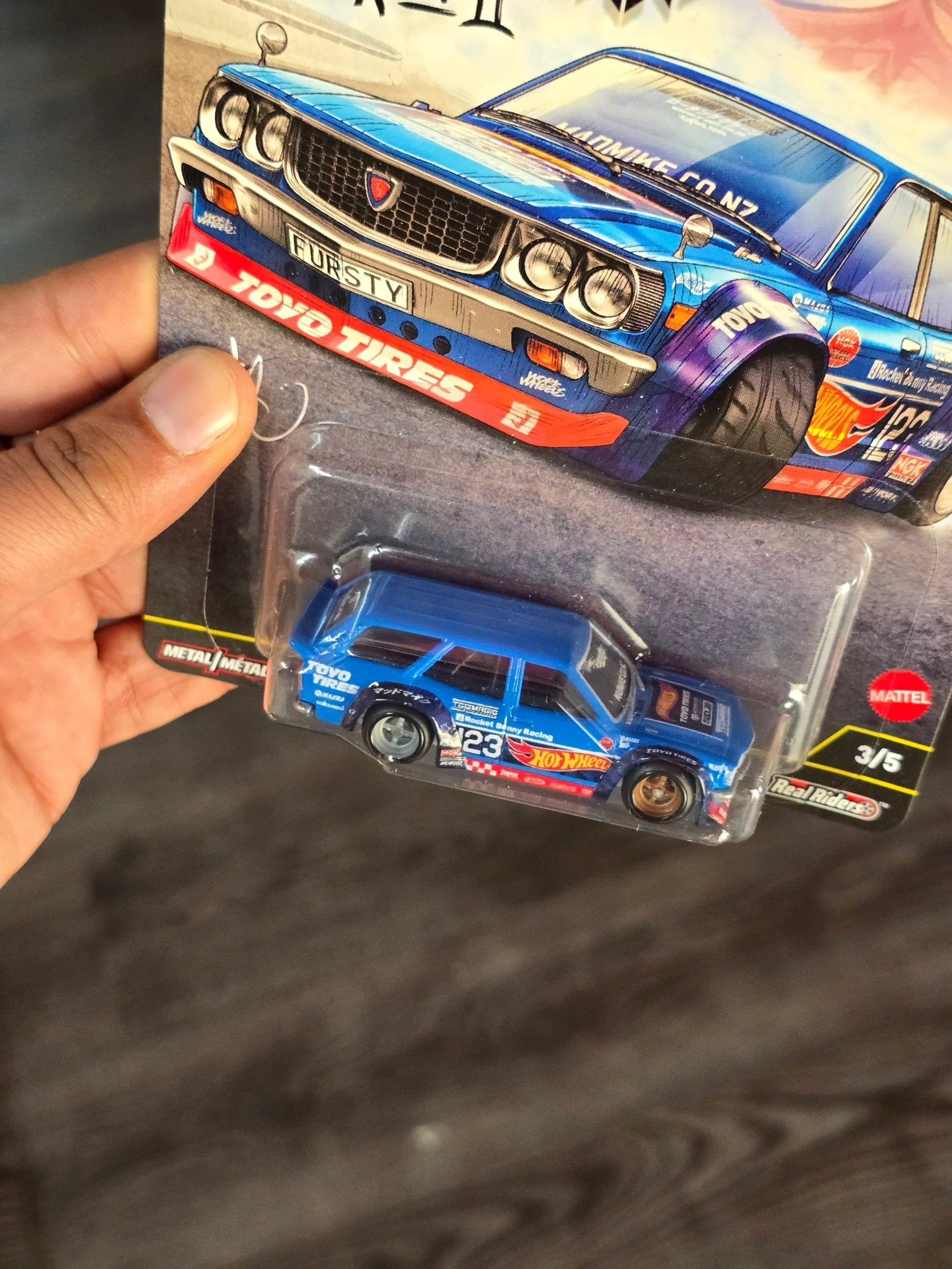 Premium Hot Wheels Mad Mike Mazda RX - 3 Wagon - Ronin Run II (Imported) - Kinder Logs