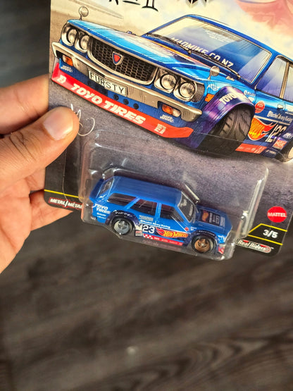 Premium Hot Wheels Mad Mike Mazda RX - 3 Wagon - Ronin Run II (Imported) - Kinder Logs