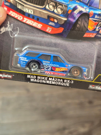 Premium Hot Wheels Mad Mike Mazda RX - 3 Wagon - Ronin Run II (Imported) - Kinder Logs