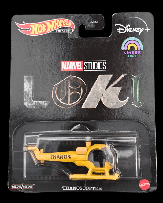 Premium Hot Wheels Marvel Studios 'Loki' Thanoscopter Helicopter - Kinder Logs