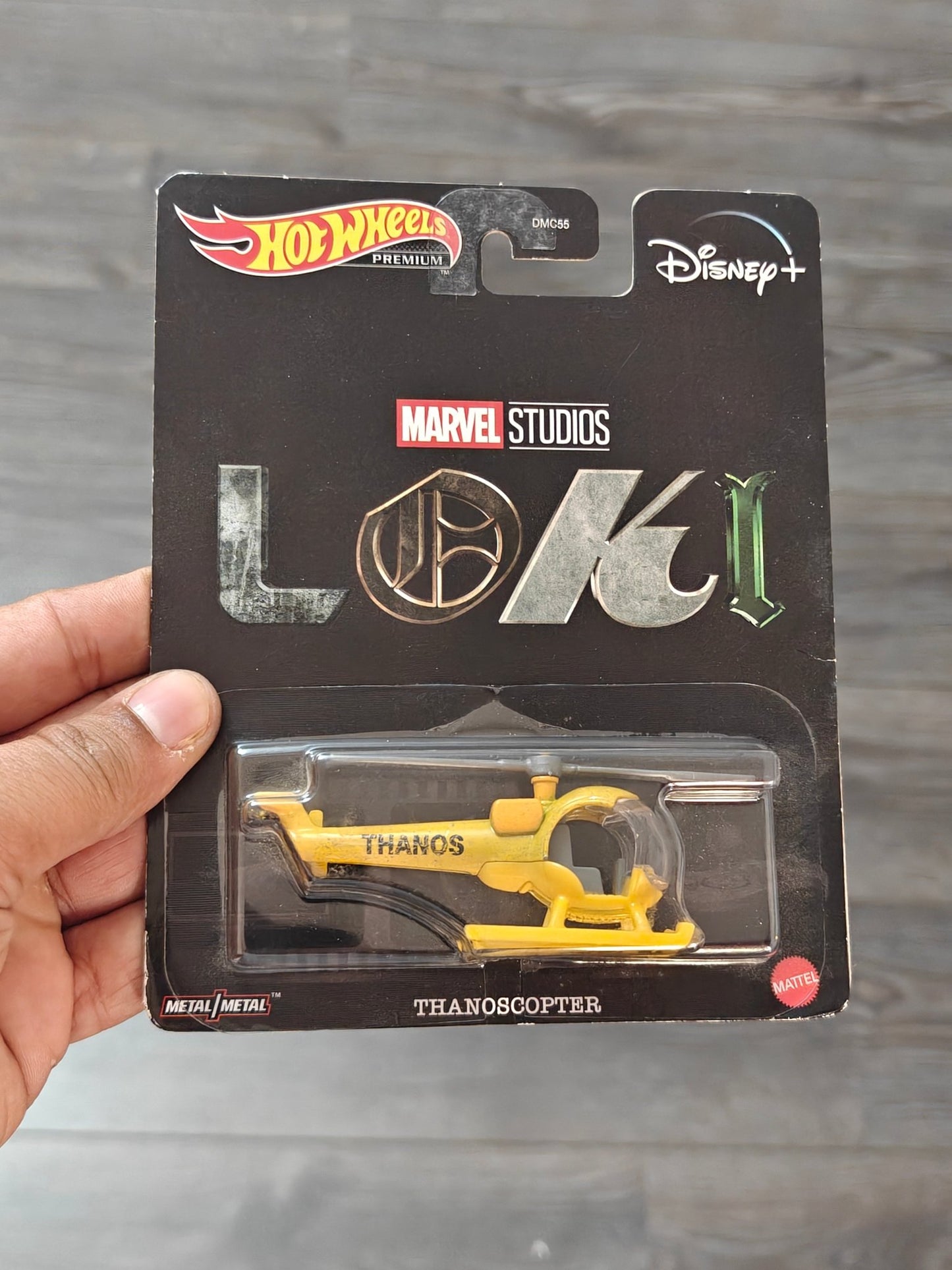 Premium Hot Wheels Marvel Studios 'Loki' Thanoscopter Helicopter - Kinder Logs