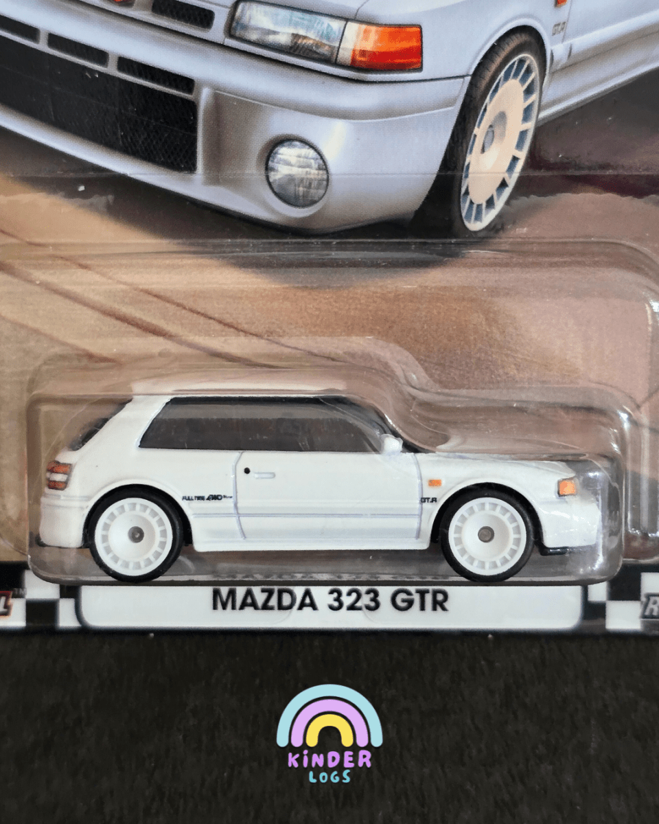 Premium Hot Wheels Mazda 323 GTR - Boulevard 106 (Imported) - Kinder Logs